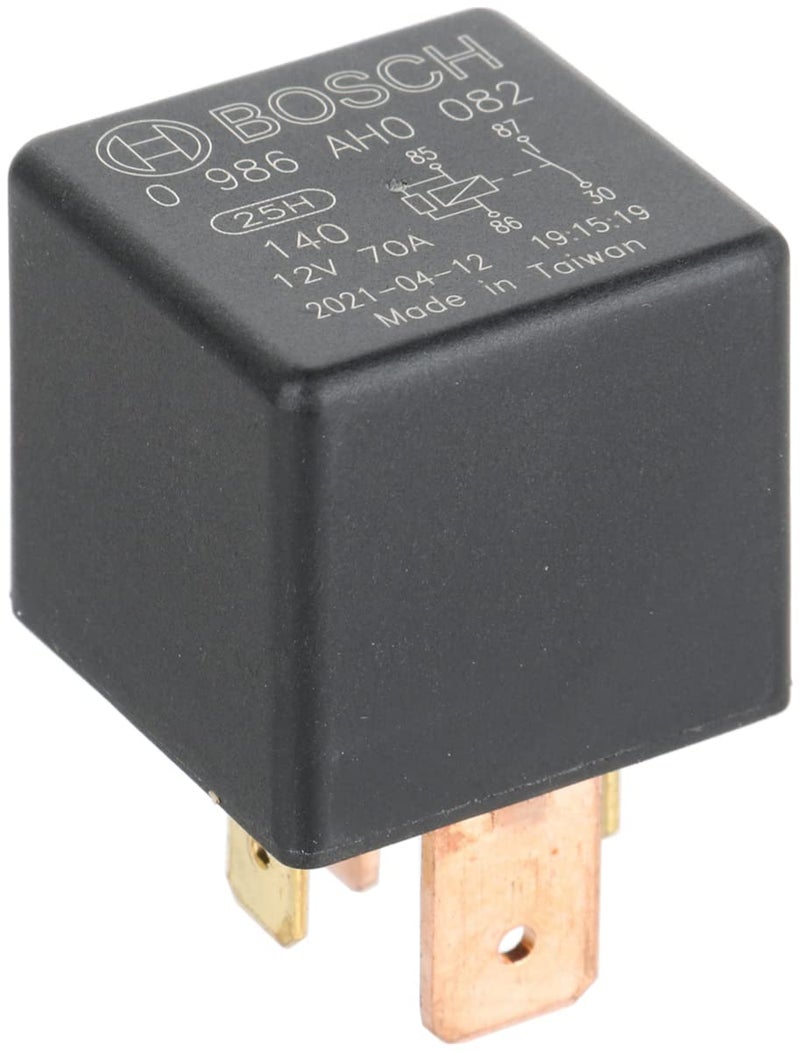 BOSCH 0986AH0082 Normal Open Mini Relay  4 Pins 12V DC 70 Amp  Single